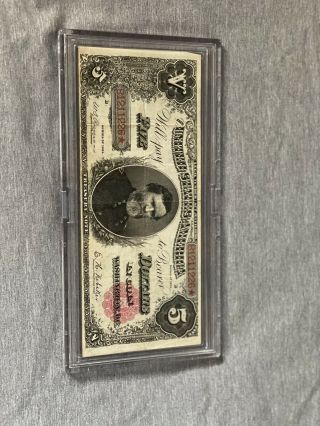 1891 $5 Treasury Note George Thomas Friedberg B1211226