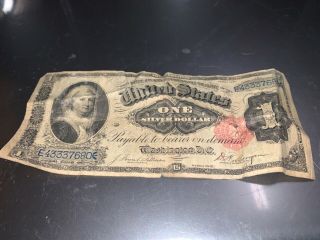 Martha Washington 1891 United States One Silver Dollar
