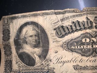 Martha Washington 1891 United States One Silver Dollar 2