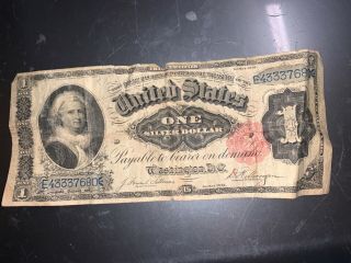 Martha Washington 1891 United States One Silver Dollar 5