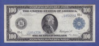 $100 1914 Large " Better Kansas City " Federal Reserve Note X2a
