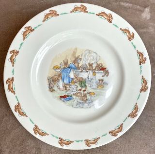 Royal Doulton Bunnykins 8 " Plate English Bone China
