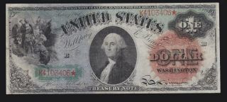 Us 1869 $1 Washington Rainbow Legal Tender Fr 18 Vf (406)