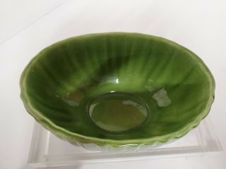 Green Art Pottery Planter by Haeger 4020 Oval 2