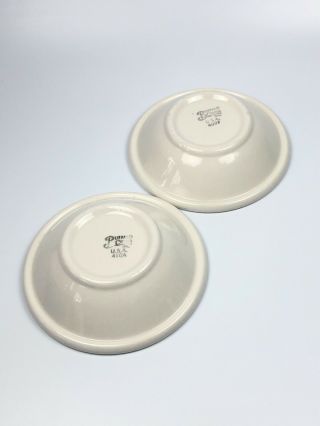 Buffalo China Set of Two Off - White Fruit Dessert Bowls Restaurant Ware Diner Exc 3