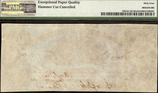 LARGE 1861 $10 DOLLAR SOUTH CAROLINA BANK NOTE CURRENCY PAPER MONEY PMG 64 EPQ 3