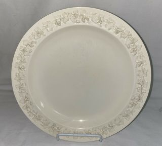 Wedgwood Queensware Ivory On Ivory 9 3/4 " Luncheon Plate