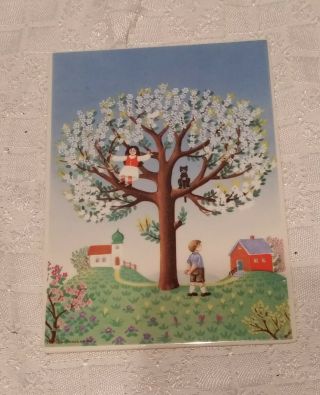Vilbo Card Villery & Boch Apple Blossom Monika Cronshagen A62 Ceramic Postcard