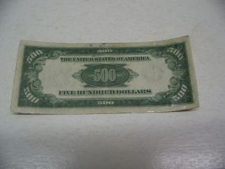 1934 A LAMINATED $500.  00 Federal Reserve Note - VF - XF with Details F00072715 A 4