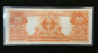 1922 United States Twenty Dollars Gold Certificate Uncirculated 2