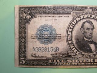 1923 $5 Silver Certificate Porthole Legal Tender 2