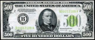 HGR SATURDAY 1934 $500 York ( (Gorgeous LIME Seal))  VERY 2
