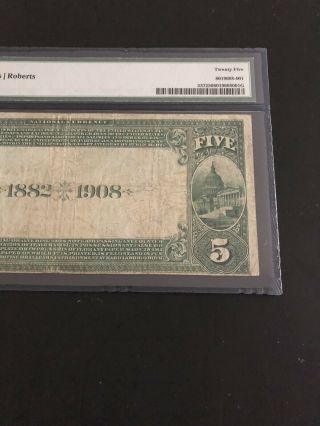 1882 - $5 DB - the LINCOLN NB of City of NY,  NY - PMG 25.  A Note For Collectors. 6