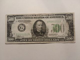500 Dollar 1934 Chicago Federal Reserve Note