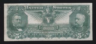 US 1896 $5 Education Silver Certificate FR 269 VF - XF (980) 2