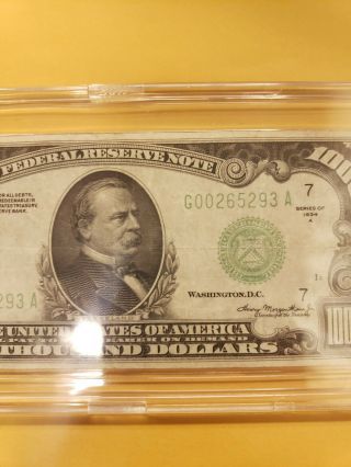 1934 A Chicago $1000 ONE THOUSAND DOLLAR 4