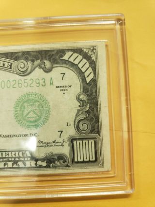 1934 A Chicago $1000 ONE THOUSAND DOLLAR 5