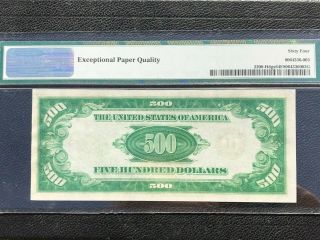 1928 $500 Federal Reserve Note St.  Louis Fr 2200 - Hdgs (HA Block) PMG 64 EPQ 2