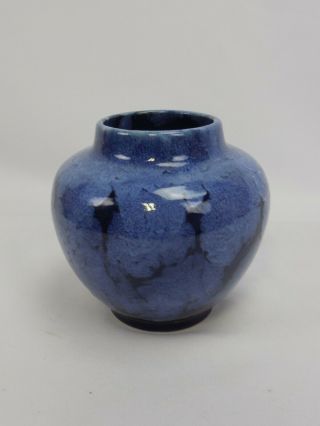 Vintage Arts And Crafts Blue Onyx Vase