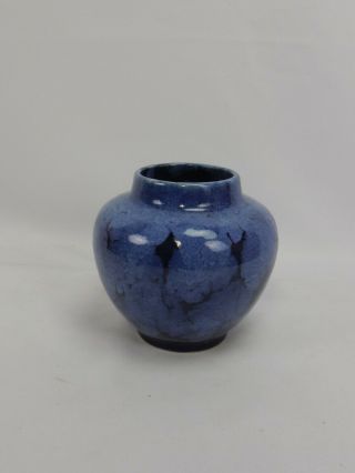 Vintage Arts and Crafts Blue Onyx Vase 2
