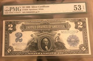 1899 Fr - 258 $2 Silver Certificate,  Pmg 53 Epq
