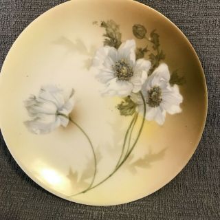 Vintage Reinhold Schlegelmilch RS Germany 4 white Floral Bread Plates 6 1/2 