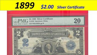 1899 = $2.  00 Silver Certificate = Fr 258 = N83146354 -