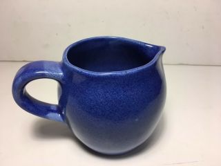 Barbara Eigen Usa Studio Pottery Creamer/small Pitcher Blue