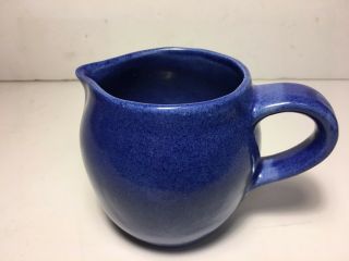 Barbara Eigen USA Studio Pottery Creamer/Small Pitcher BLUE 2