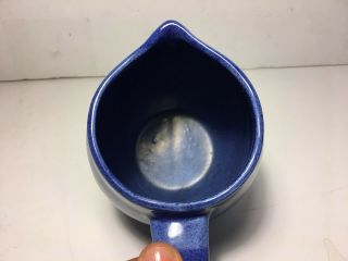 Barbara Eigen USA Studio Pottery Creamer/Small Pitcher BLUE 3