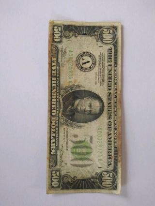 500 Dollar Bill 1934