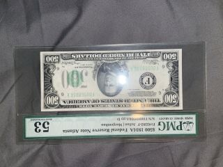 1934a 500 Dollar Bill Pmg 53 Best Rated 500 Note On Ebay As Of Now