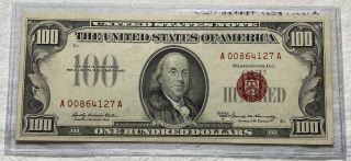 Fr.  1551 1966 - A $100 One Hundred Dollars Legal Tender United States Note Au