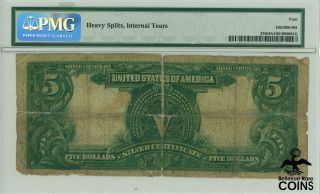 1899 United States $5 Silver Certificate FR 275 Napier McClung PMG GOOD 4 NET 2