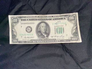 1950 A Series Star Note 100 Dollar Bill In Very