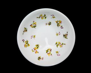 Martha Stewart Everyday Pansies 6 1/2 " Soup Cereal Bowl Purple & Yellow Floral