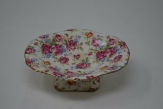 Royal Winton Pedestal Dish - Victorian Rose