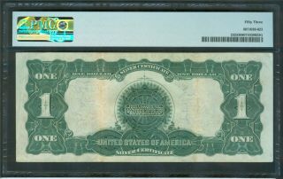 $1 Series 1899 Black Eagle Silver Certificate,  PMG About Unc.  53 2