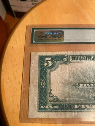 1923 Lincoln PORTHOLE $5 Silver Certificate PMG 25 Very Fine 3