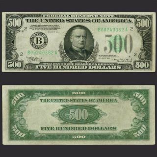 1934a 500 Dollar Bill Us Vf