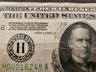 SCARCE GOLD CLAUSE 1928 $500 ST.  LOUIS FIVE HUNDRED DOLLAR BILL Fr.  2200H 16248A 3