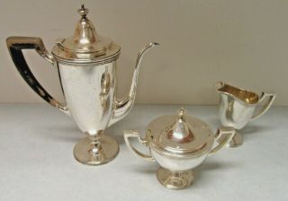 Tiffany & Co.  Sterling Silver Tea Set W/ Creamer And Sugar Bowl,  Pattern 21204