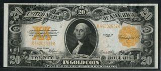 Fr1187 $20 1922 Gold Note - - Choice Au - - Speelman / White Wlm5586