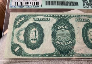1891 $1 One Dollar Treasury Note Fr 351 PMG Gem 65 PPQ 5