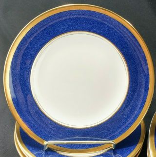 Coalport Athlone Blue Bread Plate (s) 6 1/4 " Blue Gold Bone England