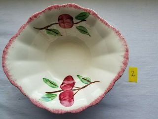 Blue Ridge Southern Potteries Colonial Crab Apple 3773 Lugged Cereal Bowl