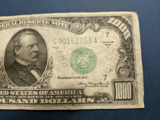 1000 dollar bill 1934 A $1000 ungraded Chicago G00151755A 5
