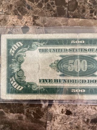 1934 lgs Chicago $500 Dollar Bill Us Paper Money 4