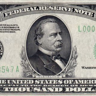 San Francisco District 1934 $1000 One Thousand Dollar Bill Fr.  2211 - L L00023547a