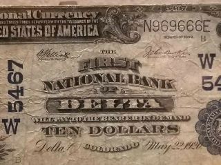 Delta,  Colorado 1902 National Bank Note Charter 5467 The First NB,  Delta,  CO 3